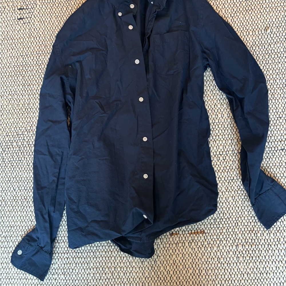 Crewcuts Navy Button Down Shirt for Kids